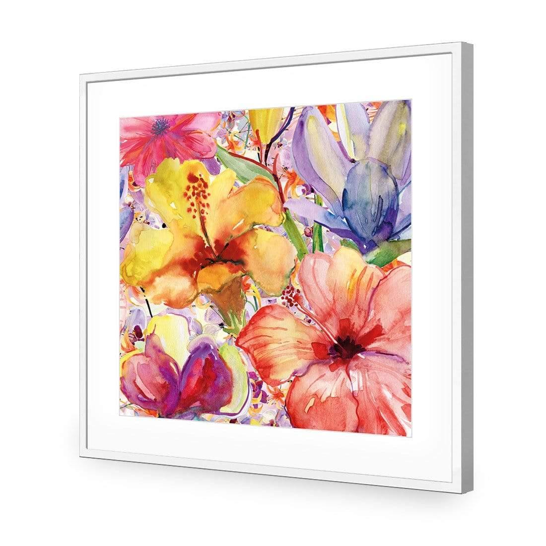 Day Lilies and Iris (Square) - Wall Art Designs - 1461_AS_Q WAD_AP - 030 - MAT_37x37_S - 2538 - WHT