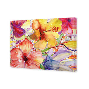 Day Lily And Irises | Standard Canvas | No Frame | Stretched Canvas