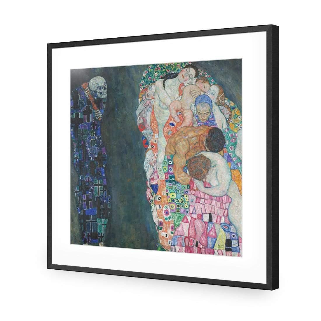 Death & Life by Gustav Klimt - Wall Art Designs - 3864_AS_Q WAD_AP - 030 - MAT_37x37_S - 2538 - BLK