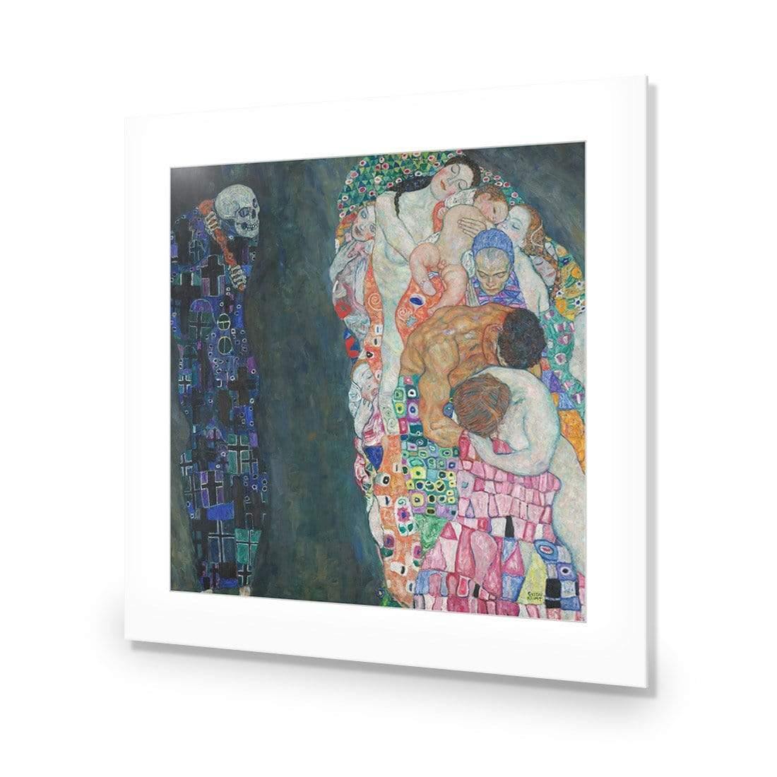 Death & Life by Gustav Klimt - Wall Art Designs - 3864_AS_Q WAD_AP - 030 - MAT_37x37_NONE