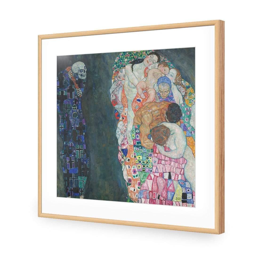 Death & Life by Gustav Klimt - Wall Art Designs - 3864_AS_Q WAD_AP - 030 - MAT_37x37_S - 2538 - OAK