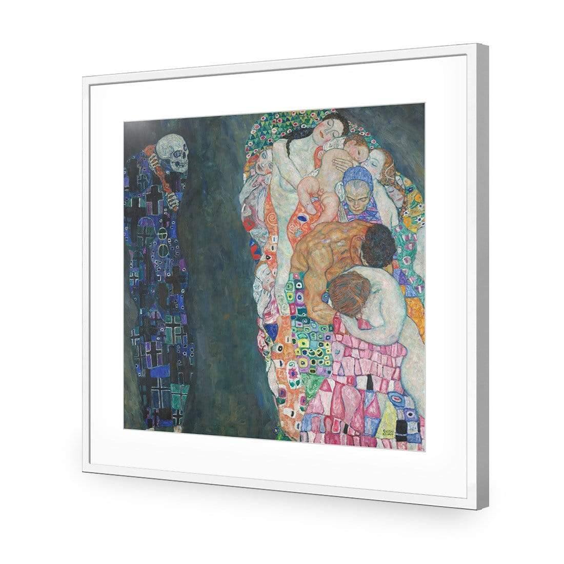 Death & Life by Gustav Klimt - Wall Art Designs - 3864_AS_Q WAD_AP - 030 - MAT_37x37_S - 2538 - WHT