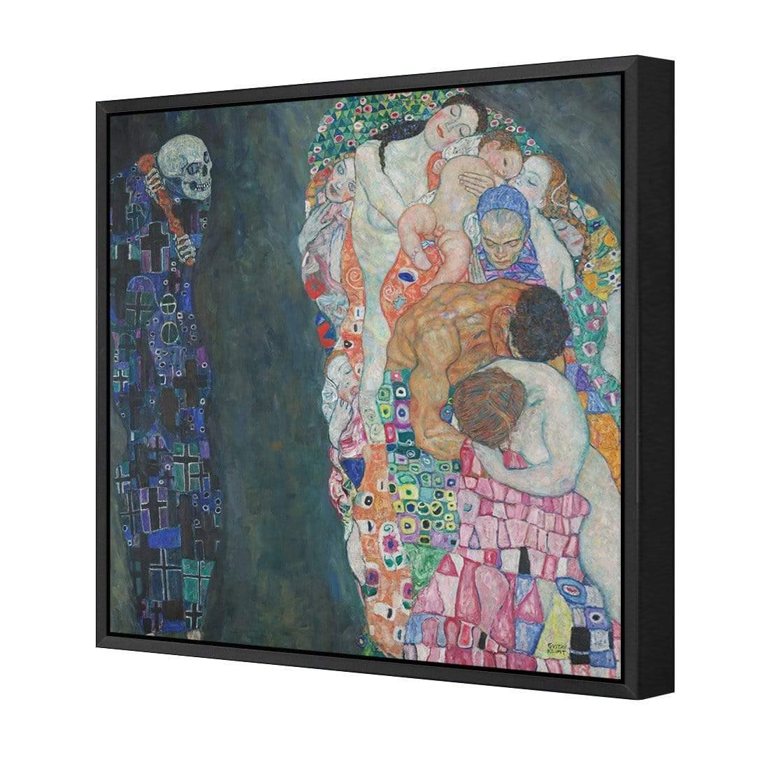 Death & Life by Gustav Klimt - Wall Art Designs - 3864_AS_Q WAD_CP - MPY - 260 - M - S - S_37x37_S - 1550 - BLK