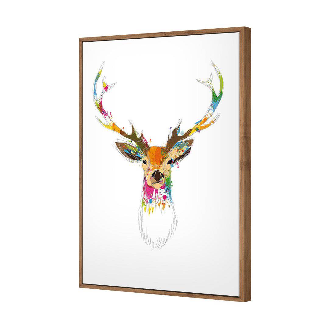 Deer Delight | Standard Canvas | Floating Frame | Natural