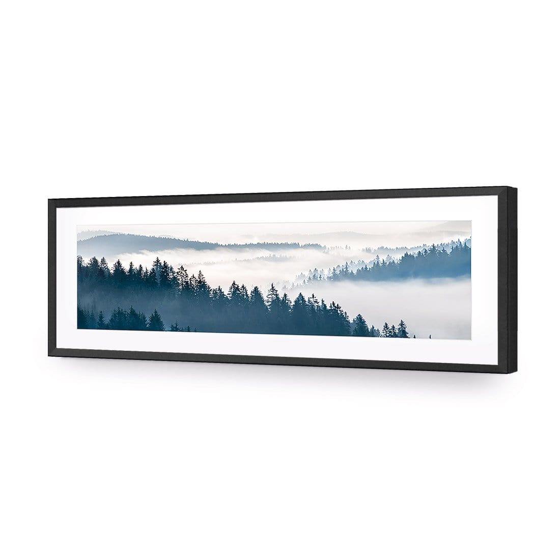 Distant Peaks (Long) - Wall Art Designs - 3125_AL_H WAD_AP - 030 - MAT_90x30_S - 2538 - BLK