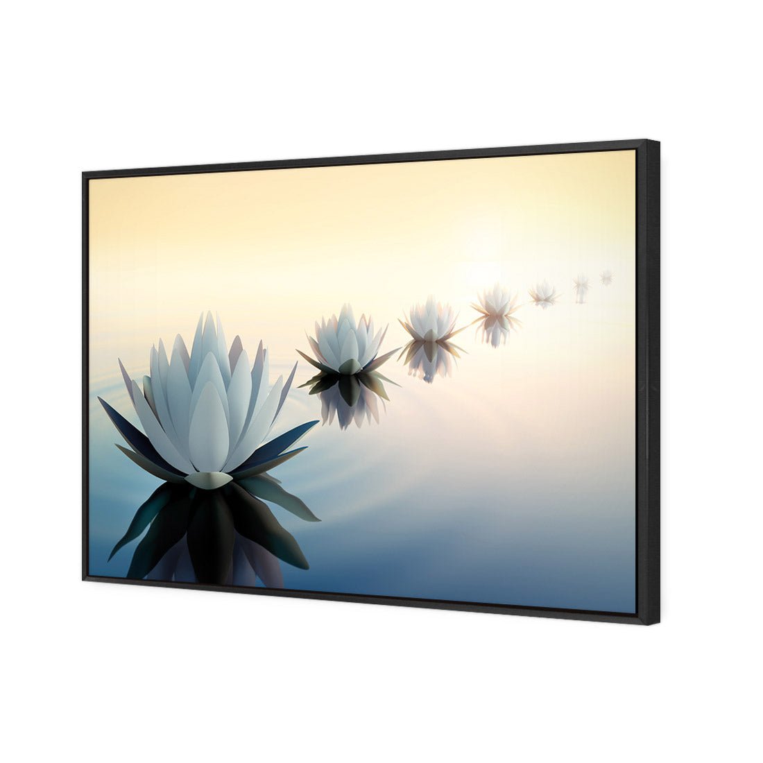 Distant Reflection | Standard Canvas | Floating Frame | Black