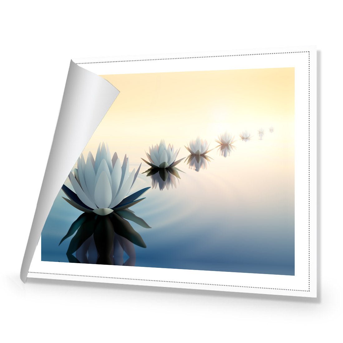 Distant Reflection Canvas Art - Wall Art Designs - 2035_AR_H WAD_CP - MPY - 260 - M - R_45x30_NONE