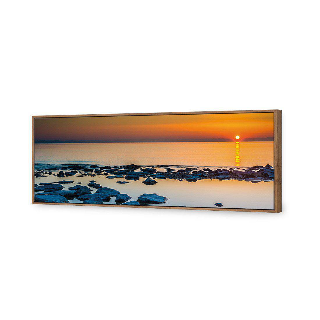 Distant Sunset | Standard Canvas | Floating Frame | Natural
