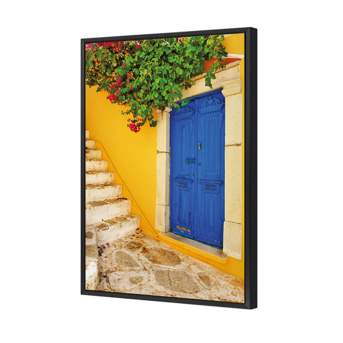 Door in Greece - Wall Art Designs - 2134_AR_V WAD_CP - MPY - 260 - M - S - S_45x30_S - 1550 - BLK