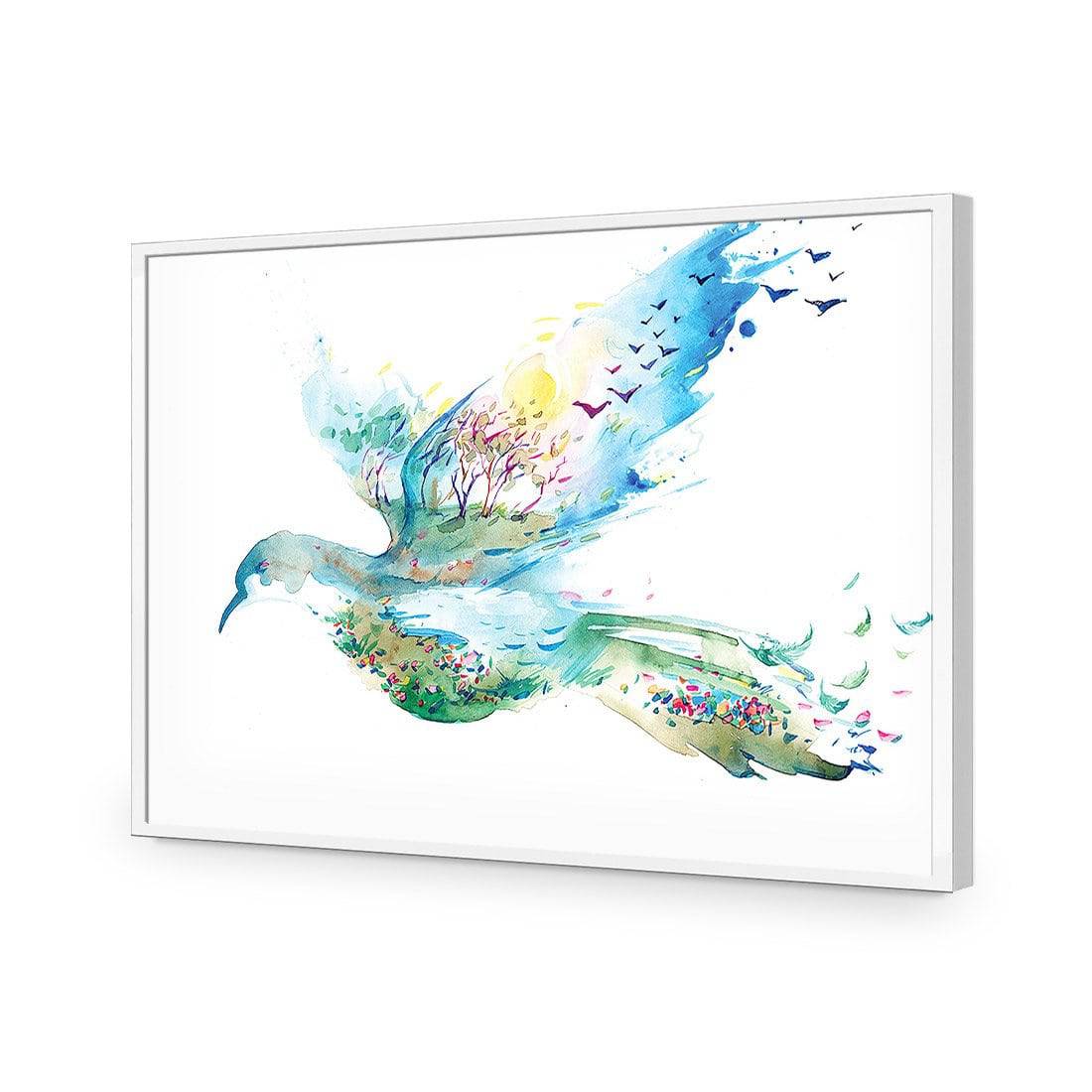 Dove Of Peace | Standard Acrylic | Flat Frame No Border | White