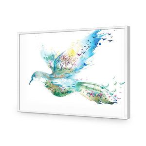 Dove Of Peace | Standard Acrylic | Flat Frame No Border | White