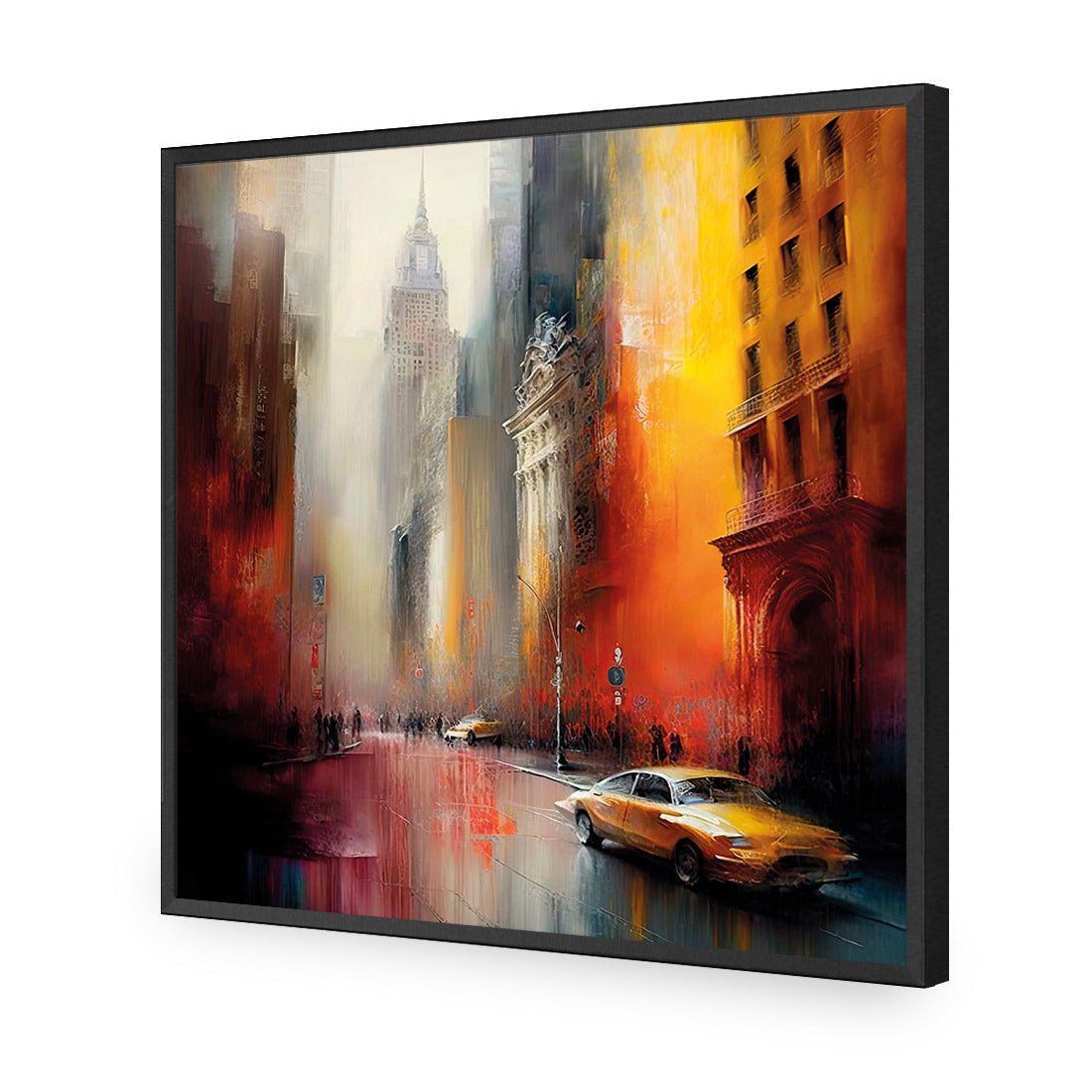 Downtown Streets I - Wall Art Designs - WB_100628_AS_Q CAF_AP - 030 - EDG_37x37_S - 2538 - BLK