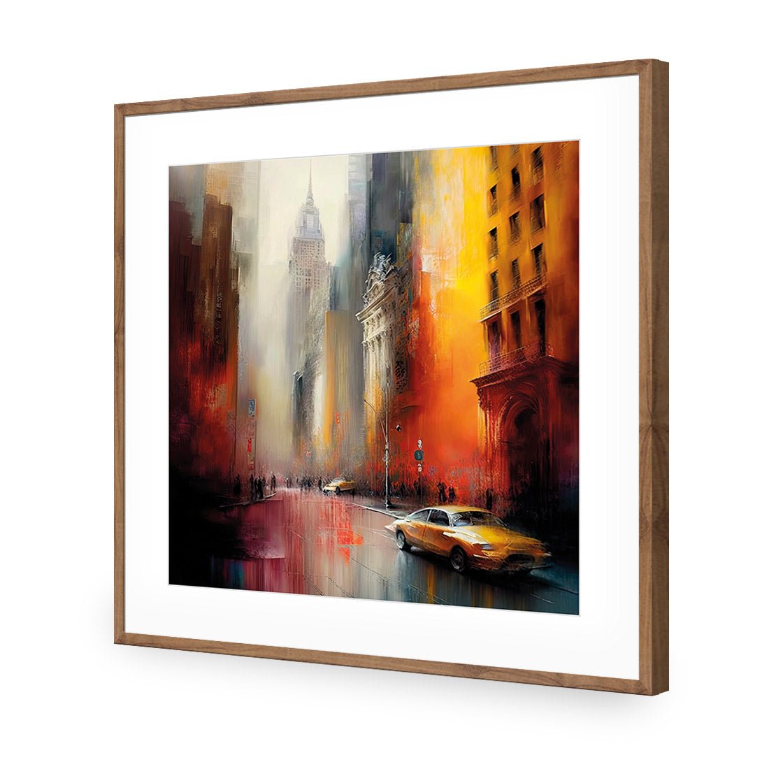 Downtown Streets I - Wall Art Designs - WB_100628_AS_Q CAF_AP - 030 - MAT_37x37_S - 2538 - NAT