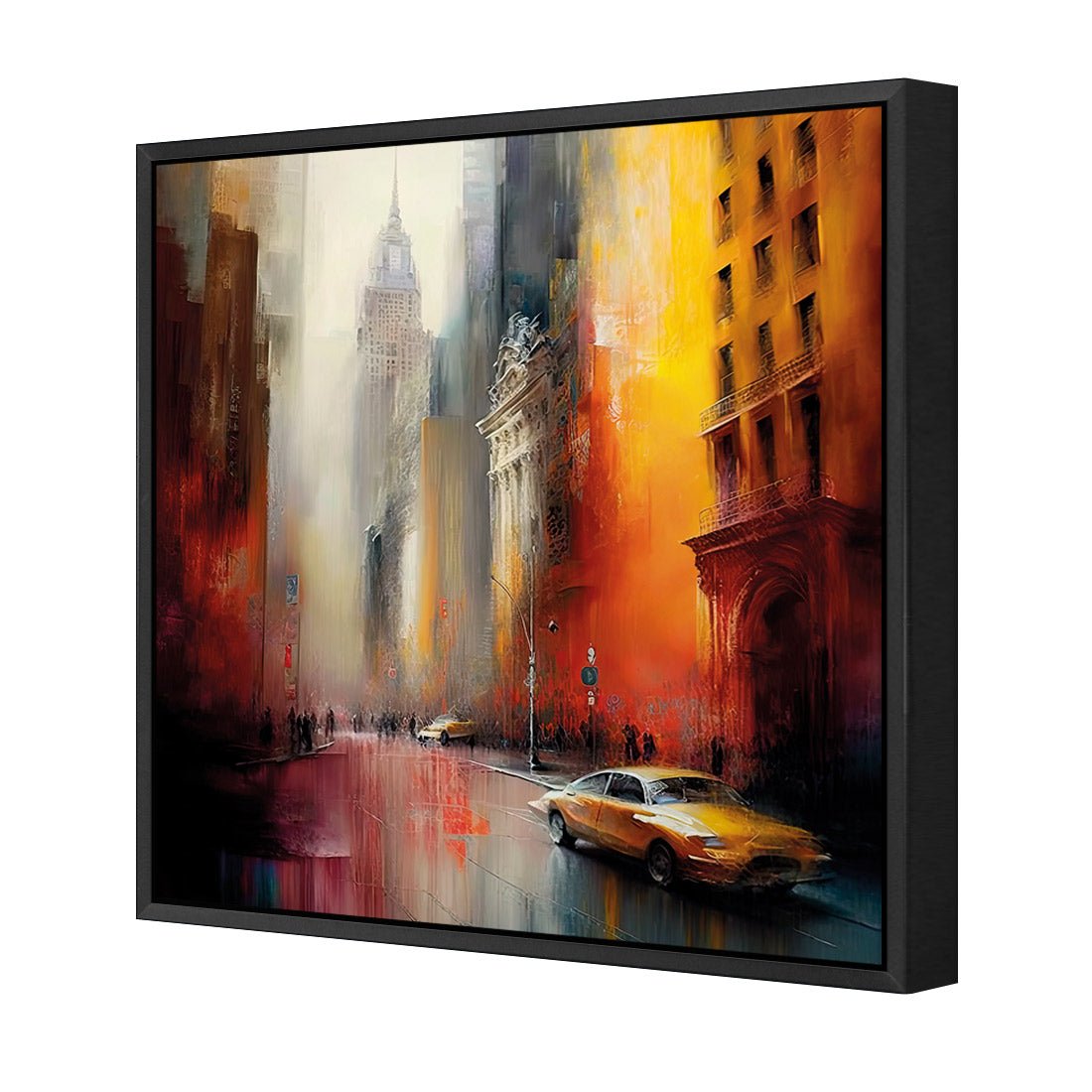 Downtown Streets I - Wall Art Designs - WB_100628_AS_Q CAF_CP - MPY - 260 - M - S - S_37x37_S - 1550 - BLK