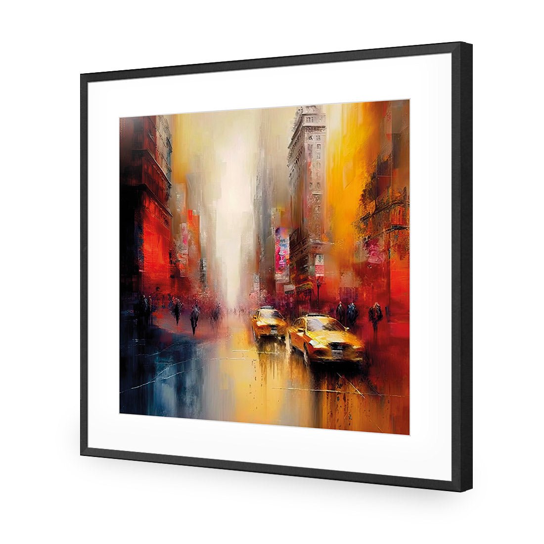 Downtown Streets II - Wall Art Designs - WB_100629_AS_Q CAF_AP - 030 - MAT_37x37_S - 2538 - BLK