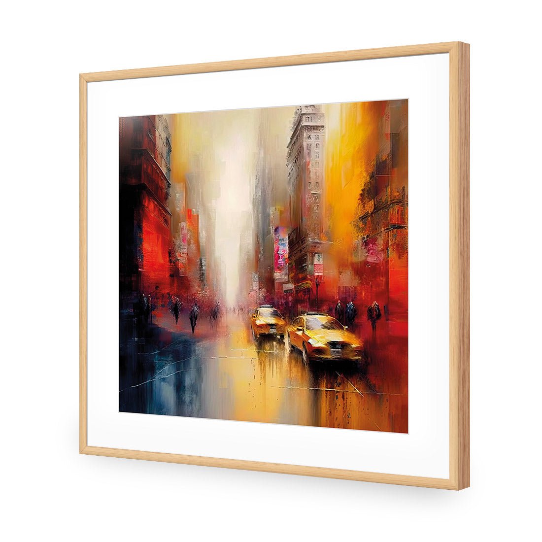 Downtown Streets II - Wall Art Designs - WB_100629_AS_Q CAF_AP - 030 - MAT_37x37_S - 2538 - OAK