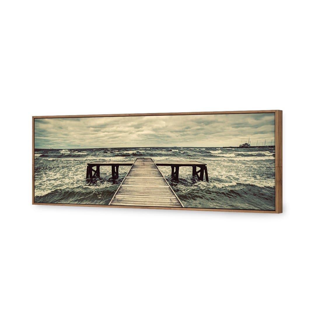 Dramatic Jetty Canvas Art - Wall Art Designs - 2777_AL_H WAD_CP - MPY - 260 - M - S - S_60x20_S - 1550 - NAT