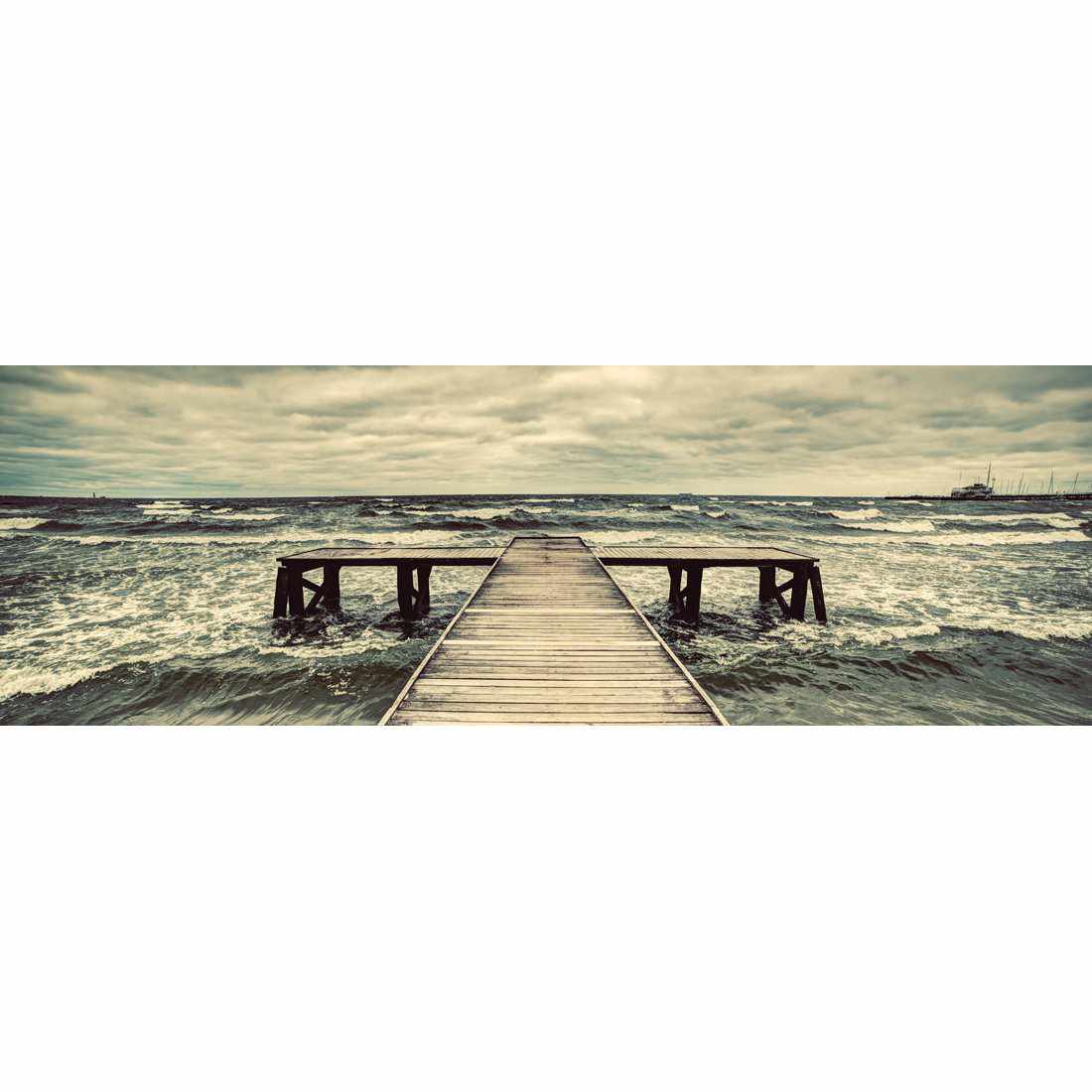 Dramatic Jetty Canvas Art - Wall Art Designs - 2777_AL_H WAD_CP - MPY - 260 - M - S - S_60x20_NONE