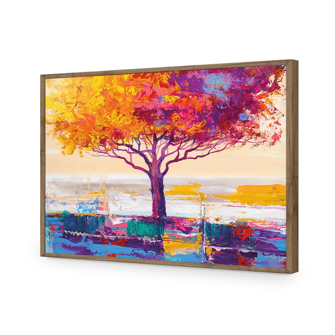 Dreamtime Tree | Standard Acrylic | Flat Frame No Border | Natural