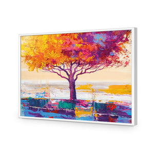 Dreamtime Tree | Standard Acrylic | Flat Frame No Border | White