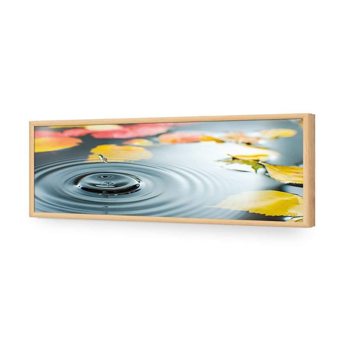 Droplet on Lily Pond (long) - Wall Art Designs - 788_AL_H WAD_AP - 030 - EDG_90x30_S - 2538 - OAK