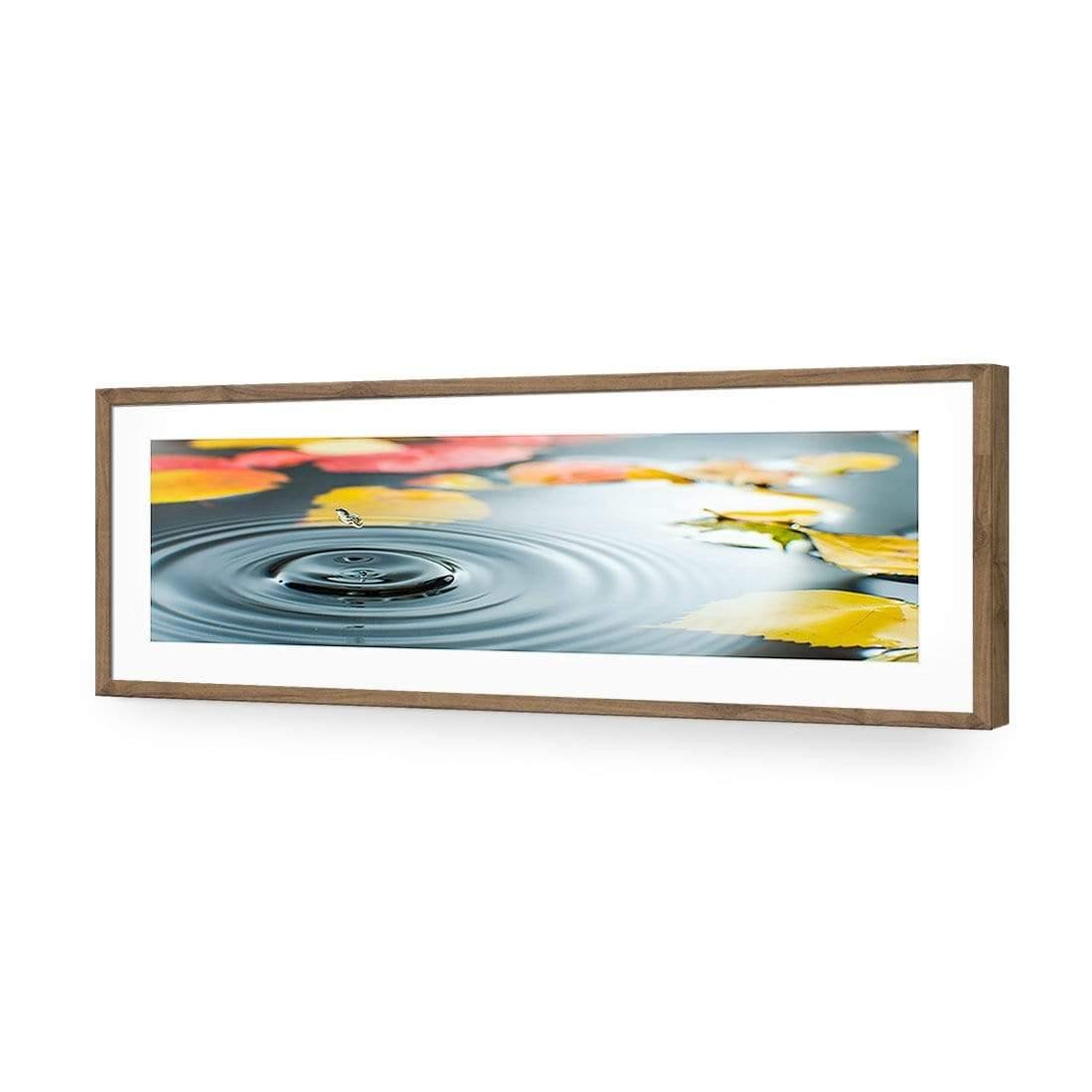 Droplet on Lily Pond (long) - Wall Art Designs - 788_AL_H WAD_AP - 030 - MAT_90x30_S - 2538 - NAT