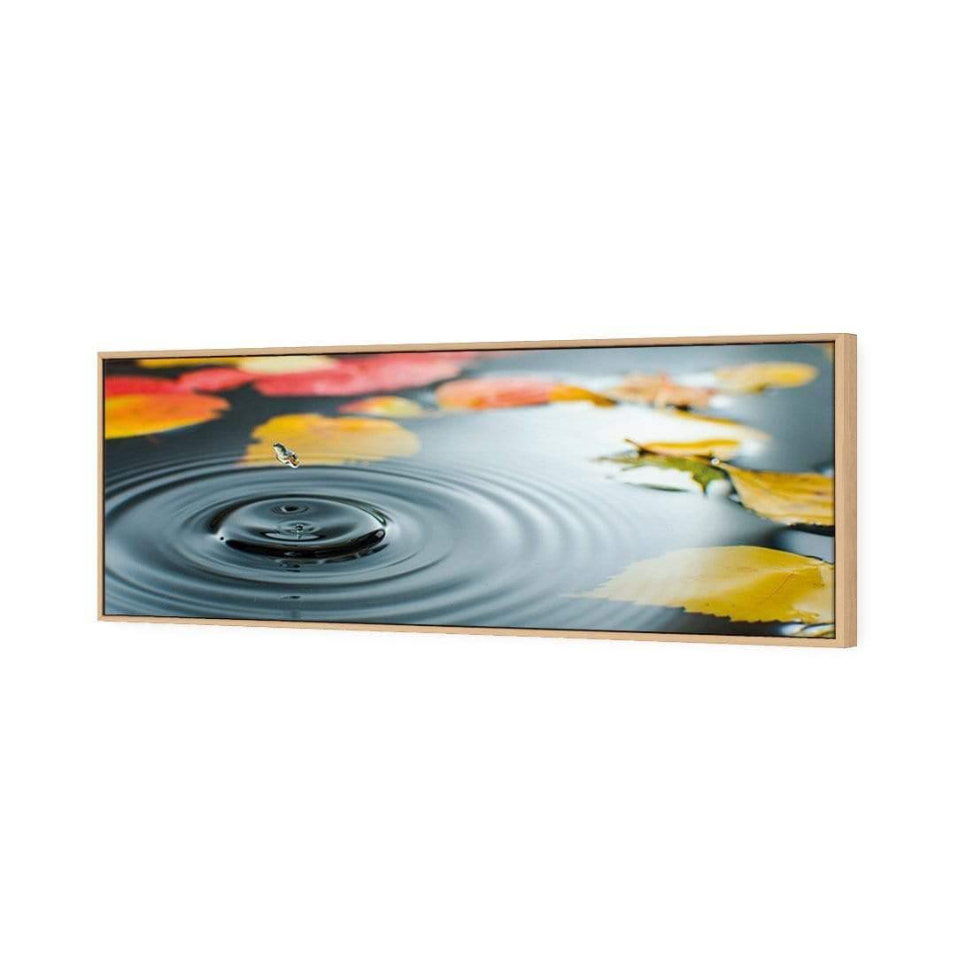 Droplet on Lily Pond (long) - Wall Art Designs - 788_AL_H WAD_CP - MPY - 260 - M - S - S_60x20_S - 1550 - OAK