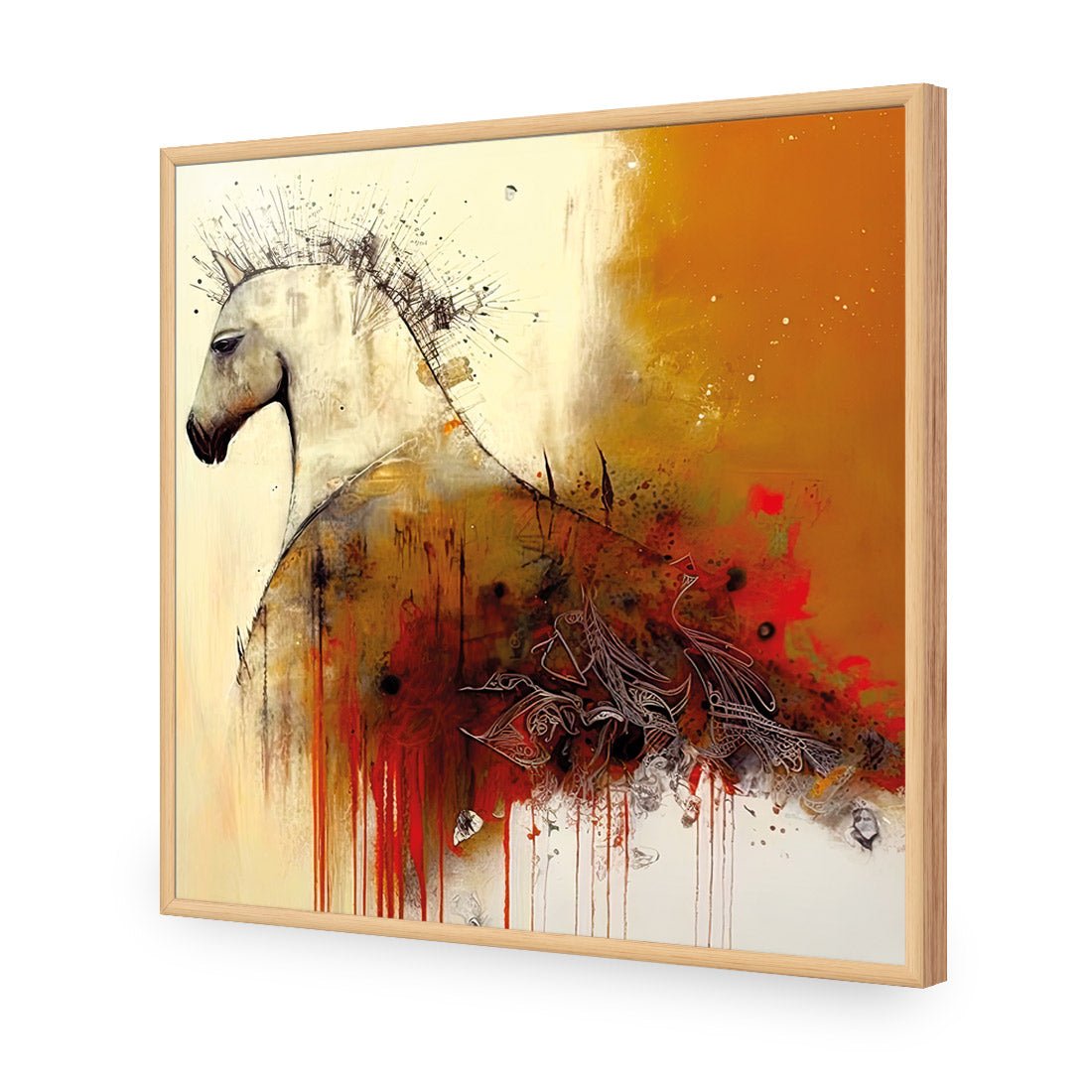 Echo of Hoofbeats I - Wall Art Designs - WB_100991_AS_Q CAF_AP - 030 - EDG_37x37_S - 2538 - OAK