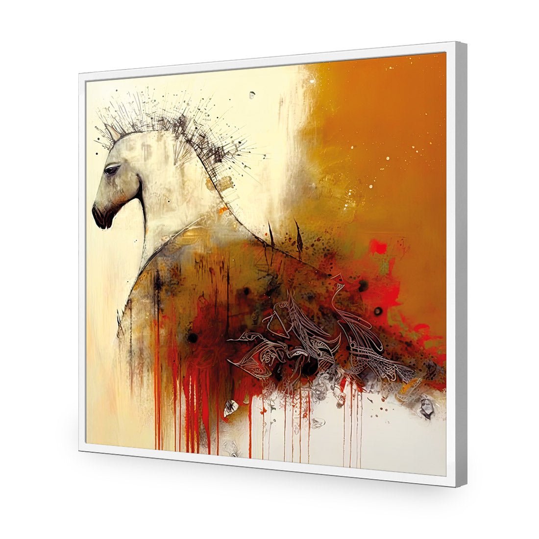 Echo of Hoofbeats I - Wall Art Designs - WB_100991_AS_Q CAF_AP - 030 - EDG_37x37_S - 2538 - WHT