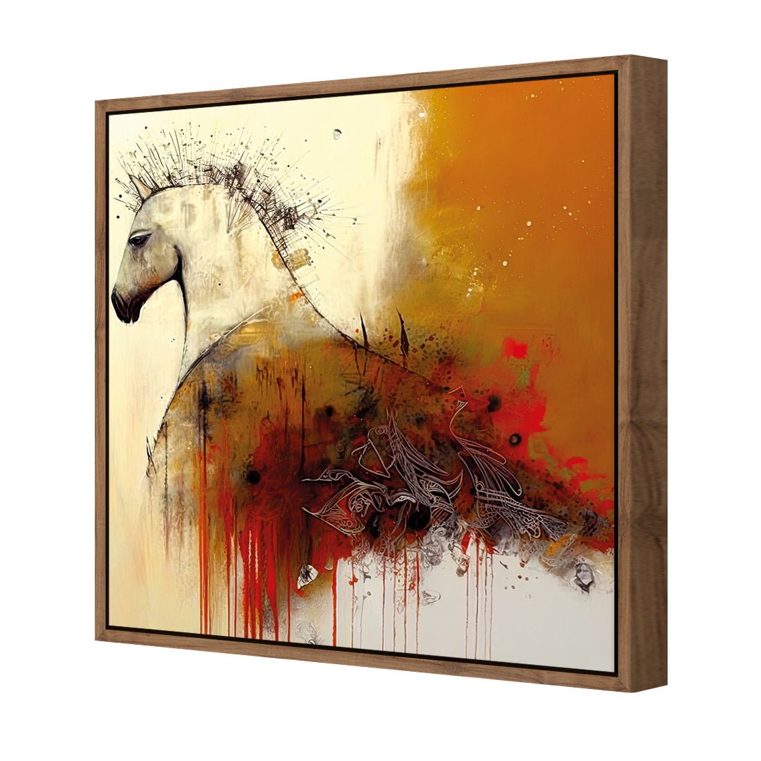 Echo of Hoofbeats I - Wall Art Designs - WB_100991_AS_Q CAF_CP - MPY - 260 - M - S - S_37x37_S - 1550 - NAT