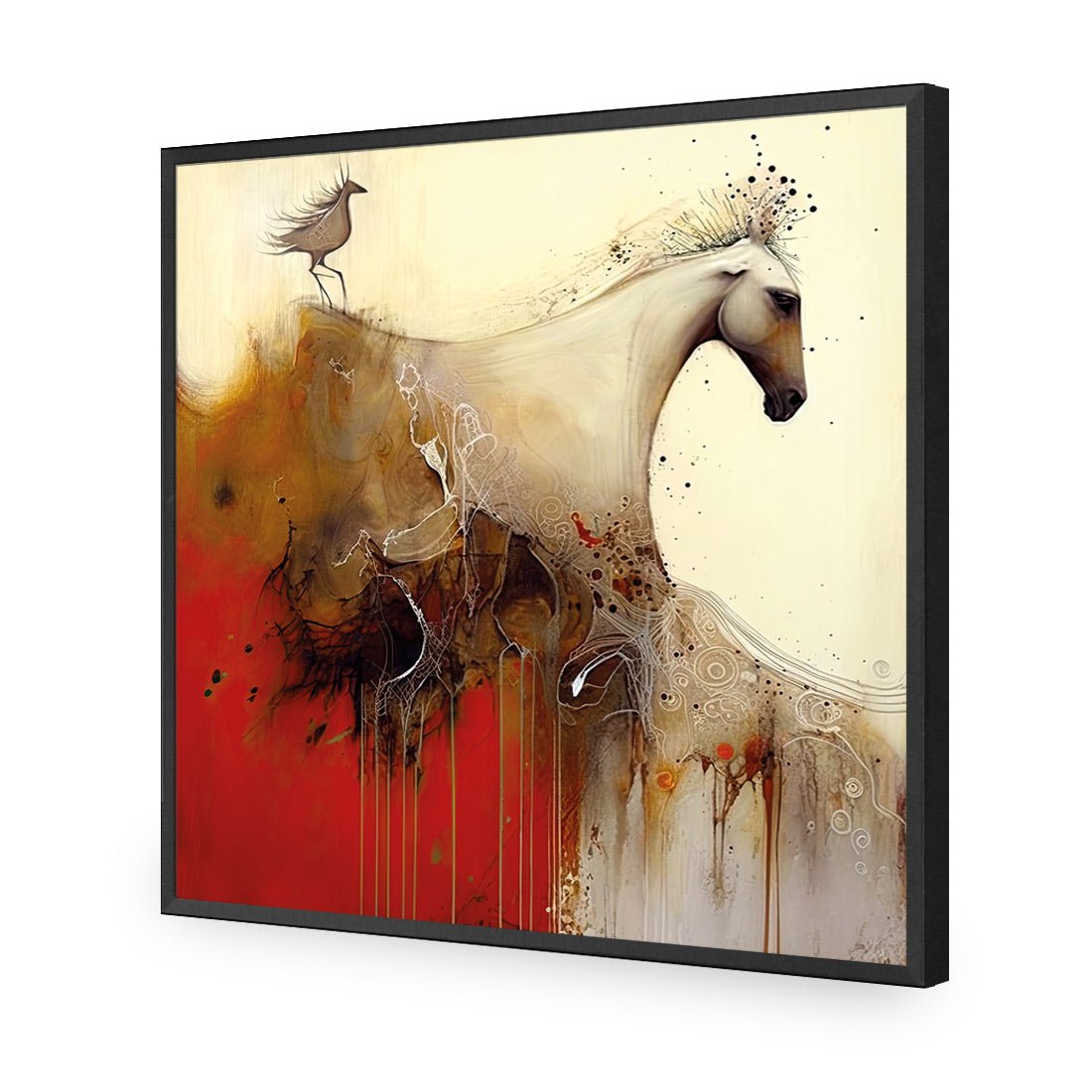 Echo of Hoofbeats II - Wall Art Designs - WB_100999_AS_Q CAF_AP - 030 - EDG_37x37_S - 2538 - BLK