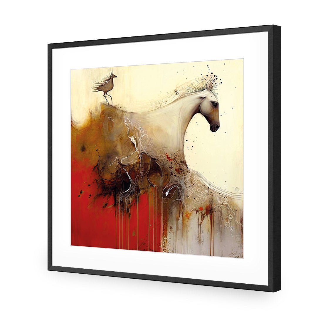 Echo of Hoofbeats II - Wall Art Designs - WB_100999_AS_Q CAF_AP - 030 - MAT_37x37_S - 2538 - BLK