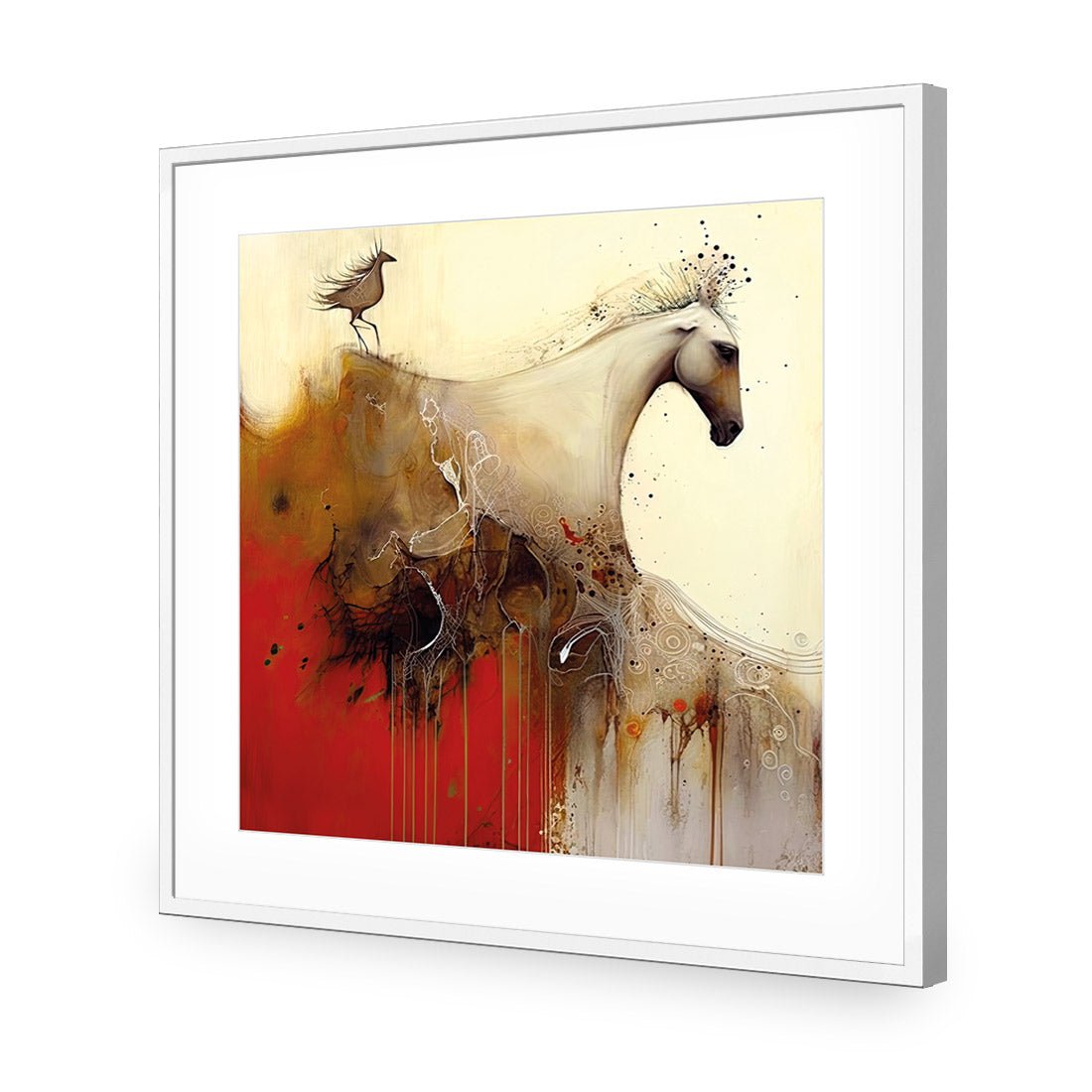 Echo of Hoofbeats II - Wall Art Designs - WB_100999_AS_Q CAF_AP - 030 - MAT_37x37_S - 2538 - WHT