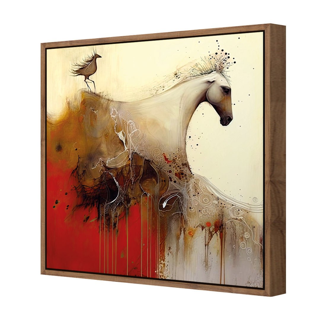 Echo of Hoofbeats II - Wall Art Designs - WB_100999_AS_Q CAF_CP - MPY - 260 - M - S - S_37x37_S - 1550 - NAT