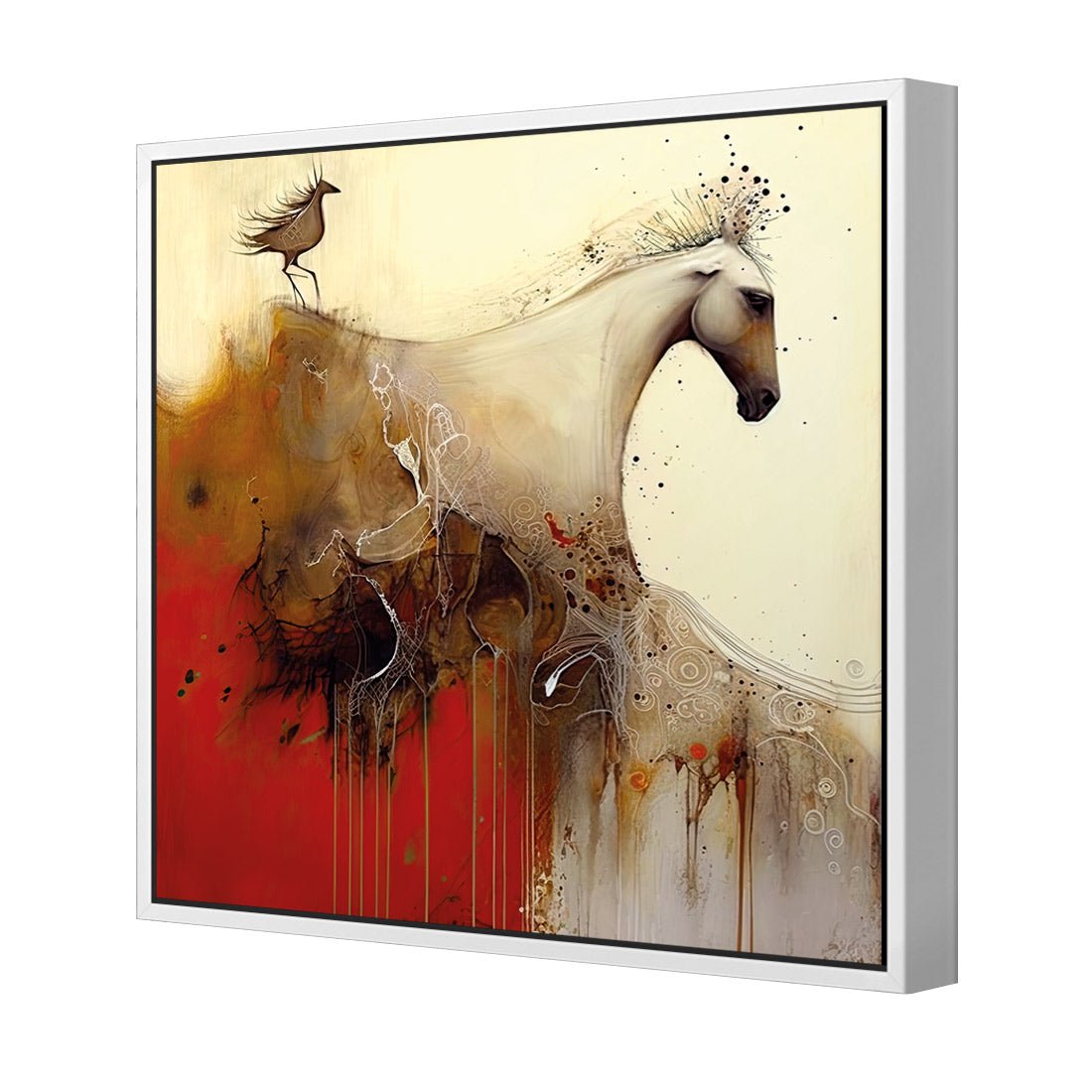 Echo of Hoofbeats II - Wall Art Designs - WB_100999_AS_Q CAF_CP - MPY - 260 - M - S - S_37x37_S - 1550 - WHT