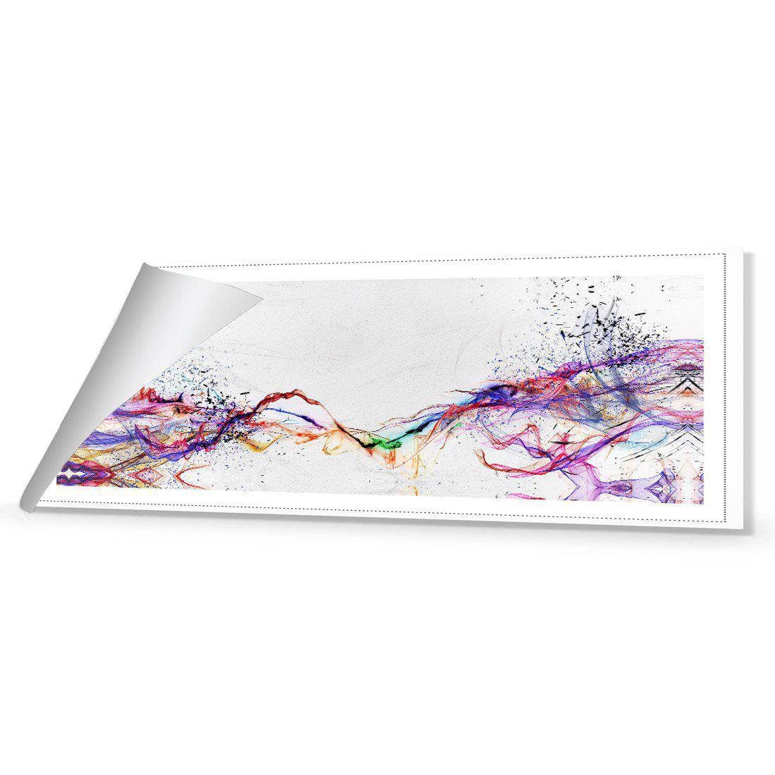 Electricity On Black, Inverted, Long | Standard Canvas | No Frame | Rolled Canvas