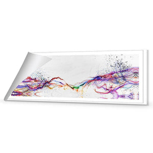 Electricity On Black, Inverted, Long | Standard Canvas | No Frame | Rolled Canvas