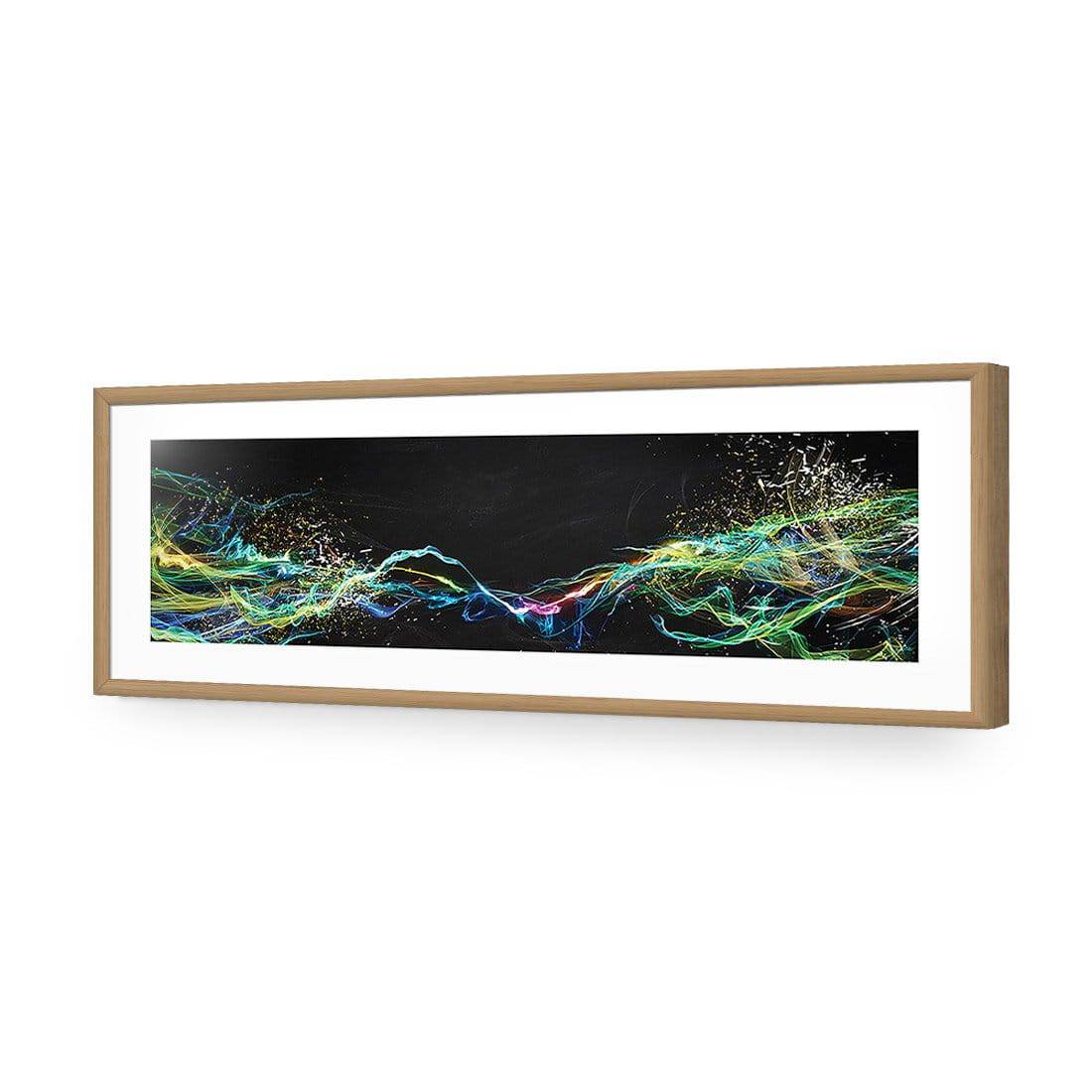 Electricity On Black, Long Acrylic Glass Art - Wall Art Designs - 2607_AL_H WAD_AP - 030 - MAT_60x20_S - 2538 - OAK