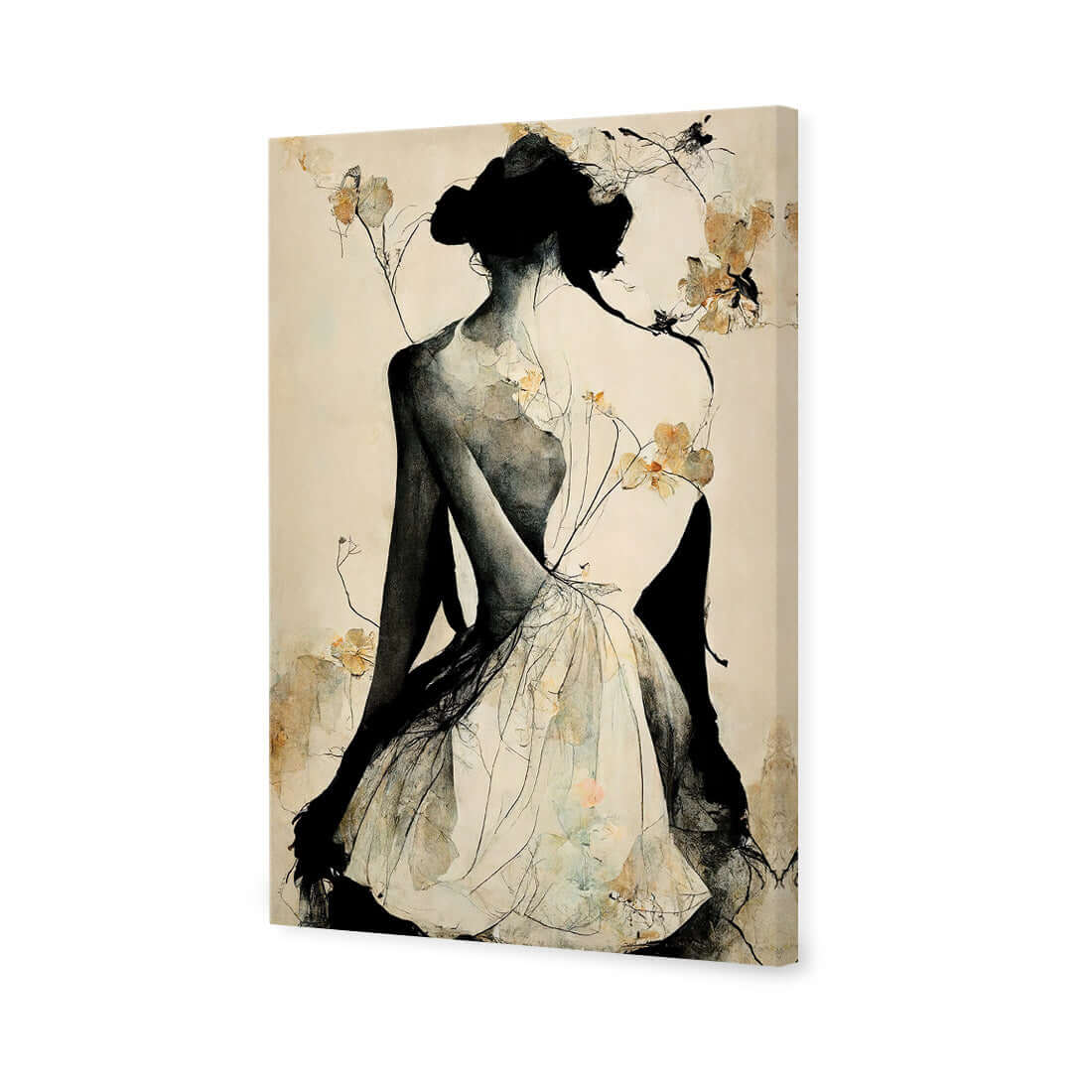 Elegant Back | Classic Canvas | No Frame | Stretched Canvas