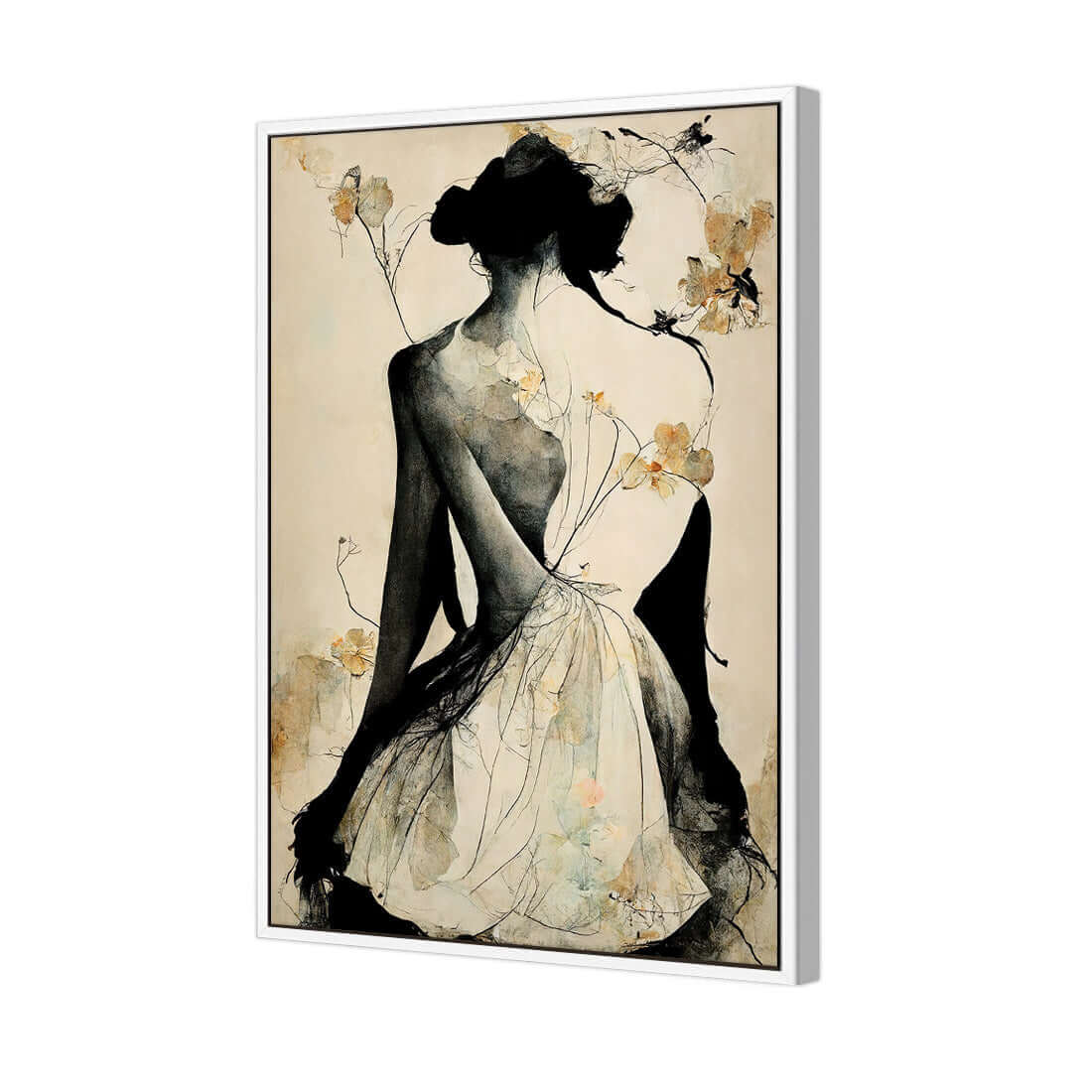 Elegant Back - Wall Art Designs - WH_1029_AR_V WAD_CP - MPY - 260 - M - S - S_45x30_S - 1550 - WHT