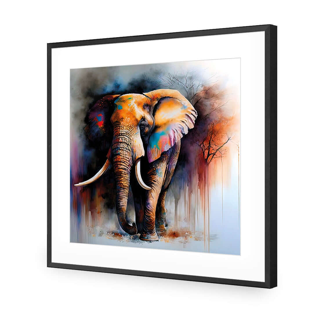 Elephant Runway II - Wall Art Designs - WB_100565_AS_Q WAD_AP - 030 - MAT_37x37_S - 2538 - BLK