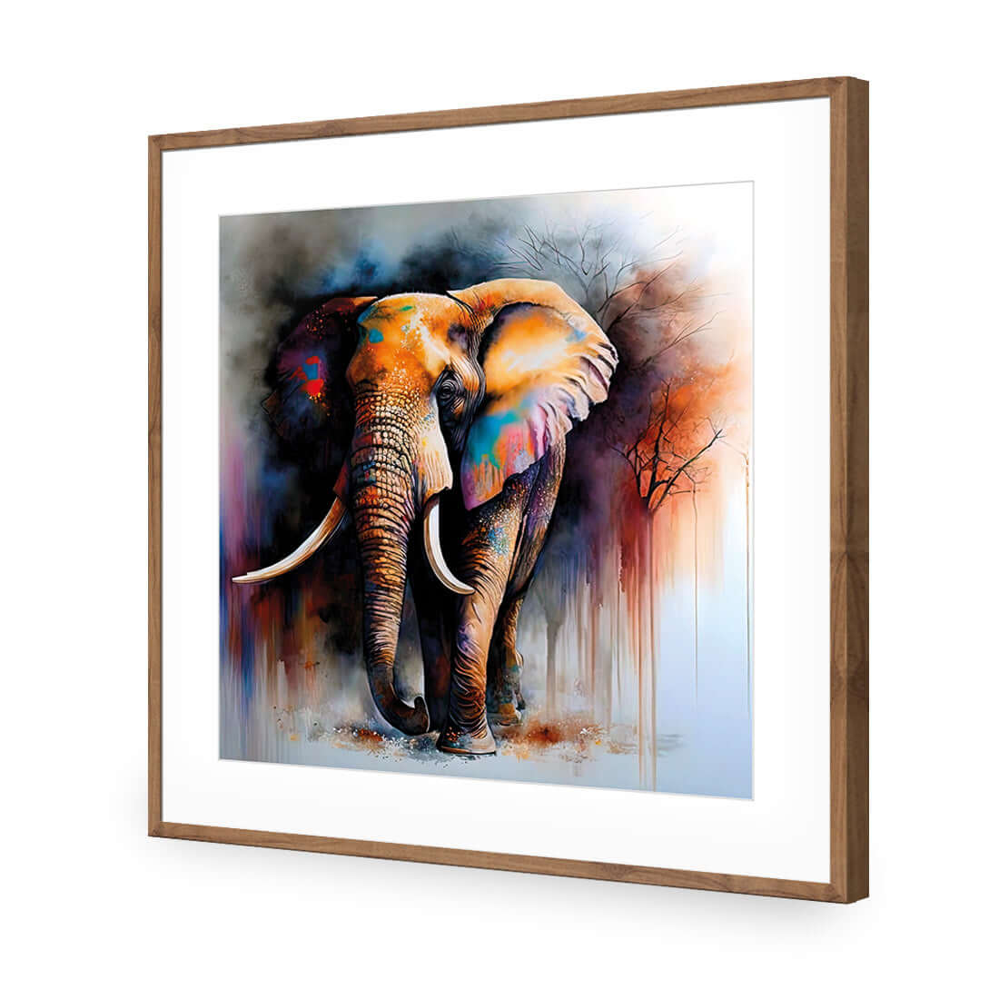 Elephant Runway II - Wall Art Designs - WB_100565_AS_Q WAD_AP - 030 - MAT_37x37_S - 2538 - NAT