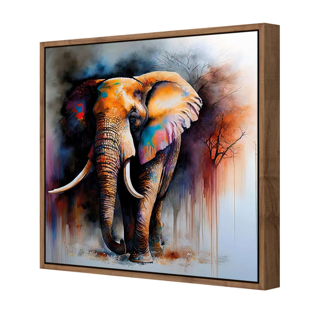 Elephant Runway II - Wall Art Designs - WB_100565_AS_Q WAD_CP - MPY - 260 - M - S - S_37x37_S - 1550 - NAT