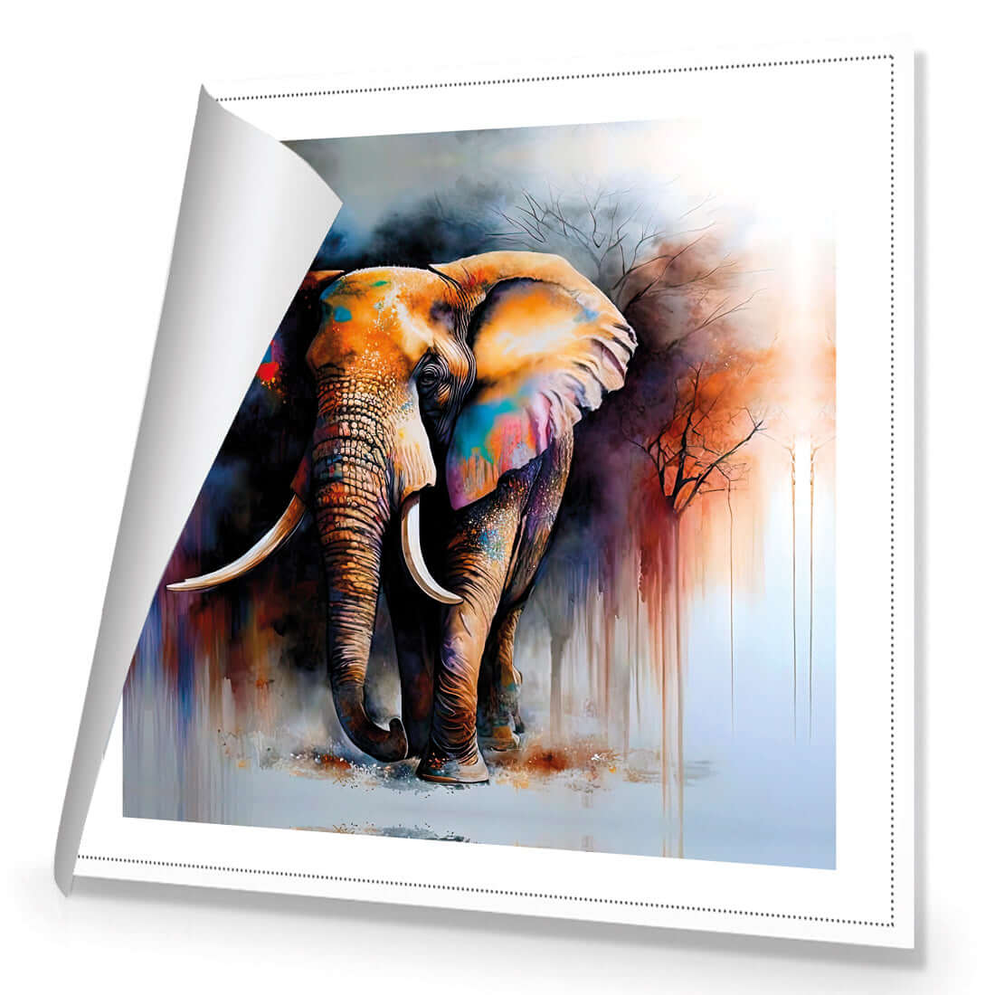 Elephant Runway II - Wall Art Designs - WB_100565_AS_Q WAD_CP - MPY - 260 - M - R_37x37_NONE