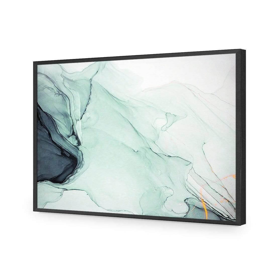 Emerald River II | Classic Acrylic | Flat Frame No Border | Black