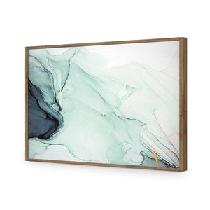 Emerald River II | Classic Acrylic | Flat Frame No Border | Natural