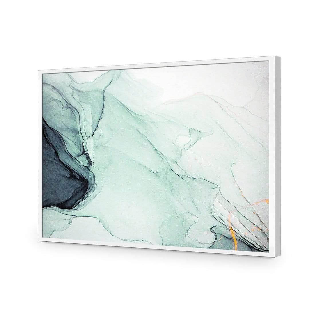 Emerald River II | Classic Acrylic | Flat Frame No Border | White