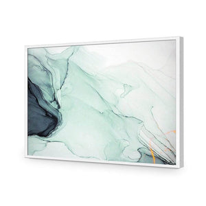 Emerald River II | Classic Acrylic | Flat Frame No Border | White