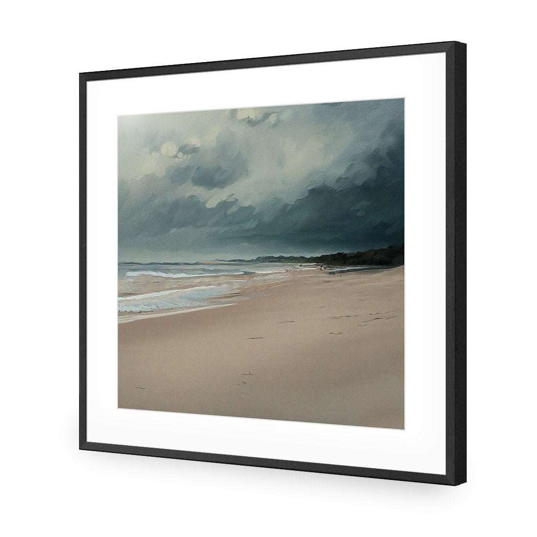 Endless Beach - Wall Art Designs - WH_1136_AS_Q CAF_AP - 030 - MAT_37x37_S - 2538 - BLK