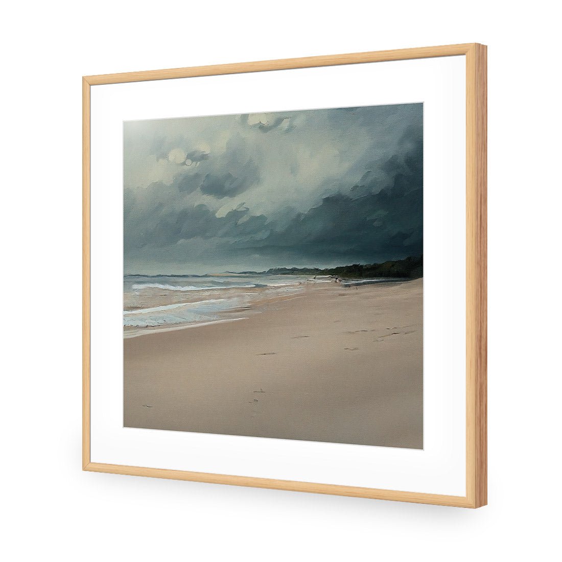 Endless Beach - Wall Art Designs - WH_1136_AS_Q CAF_AP - 030 - MAT_37x37_S - 2538 - OAK